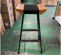【中古】カウンターイス 背なし縄座面