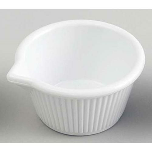 ジェスナーラメキンシリーズ 口付ラメキン(メラミン) 0388A ホワイト