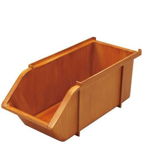 EBM スタッカブルオーガナイザーボックス ブラウンオーク