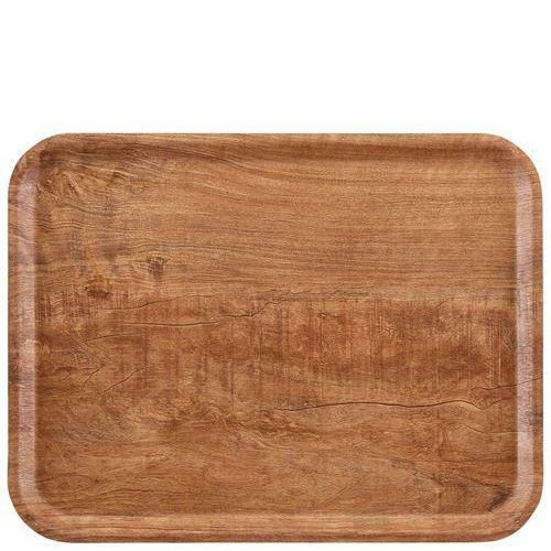 ウ゛ィンテージウッド調トレー 艶消しノンスリップ MA2435E90 ブラウンオリーブ