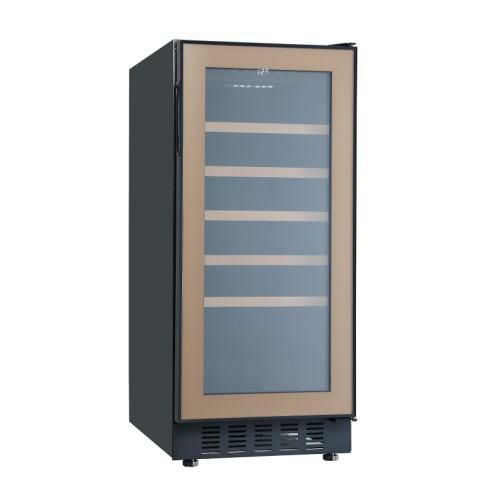 FJP-88GS(BN)【フォルスタージャパン】ブラウン ワインセラー 33本収納 右開き 1温度タイプ ビルトイン可 幅380×奥行570×高さ865mm 