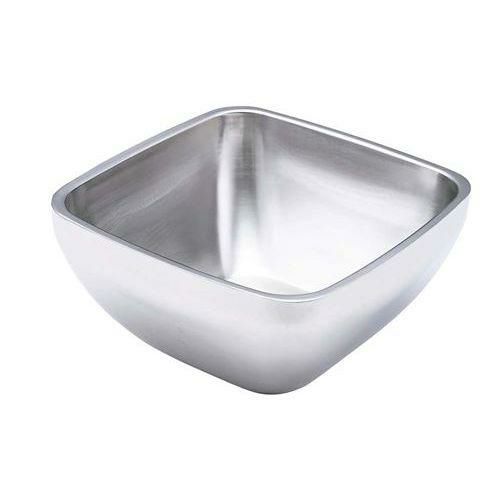 ステンレス 2重サラダボール 角 47674 【同梱グループA】