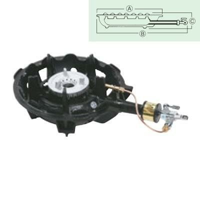 MDX-108 LP 鋳物コンロ 一重バーナー ハイカロリーコンロ(1重)