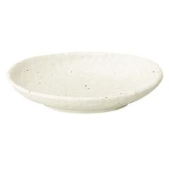 新粉引 石目小判皿 中