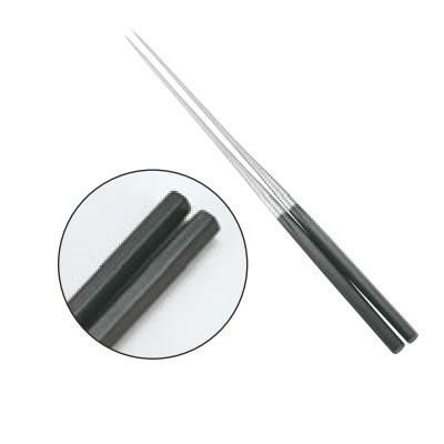 盛箸 【本焼ステンレス黒合板六角柄盛箸 210mm】 長さ:350 【グループA】