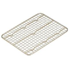 ステンレス 角バットアミ クリンプ目(金メッキ付)キャビネット Nakao