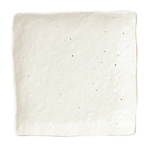 新粉引 石目6.0正角皿