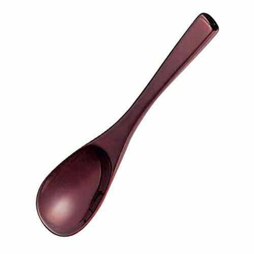 木製 本漆 茶椀蒸スプーン タメ 全長130(08320)