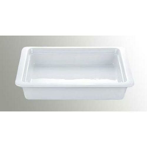 CH ガストロノーム ディッシュ ホワイト 1/2 H25mm