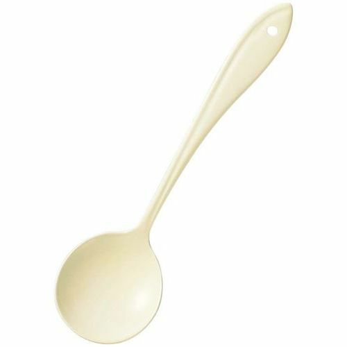 ホーローカトラリー リーフ(アイボリー)ブイヨンスプーン