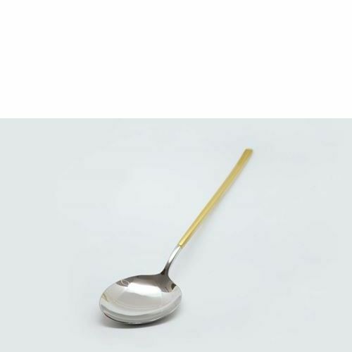 18－10 アバンギャルド サラダサービングスプーン ゴールド