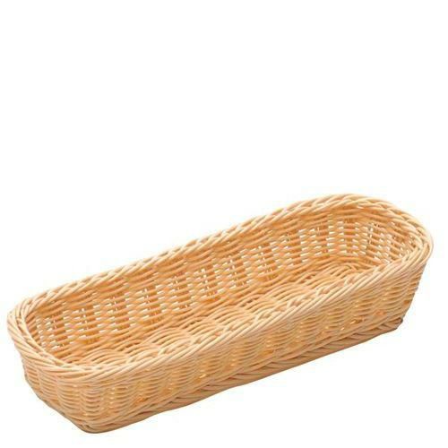 樹脂バスケット 角長細角 91－001A 白