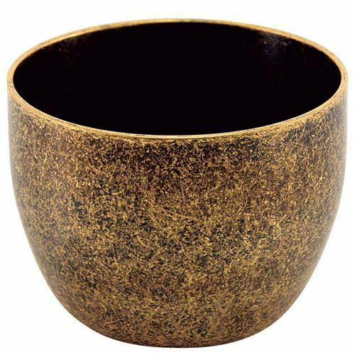 レトロ 18-8 ぐい呑み(一重構造)ゴールド