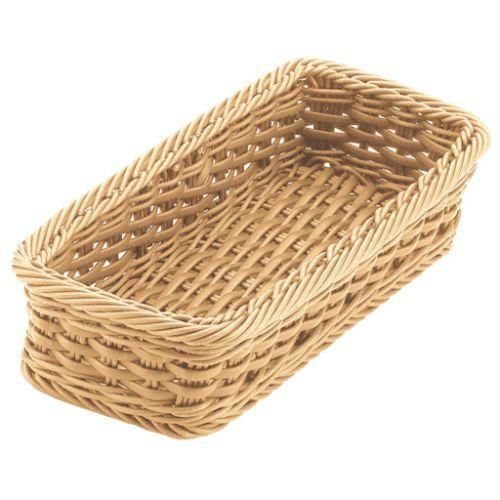 バスケット PPラタン カトラリーバスケット 大(4人用)アイボリー CB-003-IV