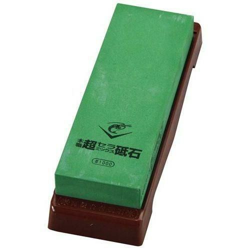 砥石 エビ印 セラミック砥石 台付(修正用砥石付)#1000中仕上 