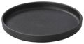 23cm丸切立皿黒曜