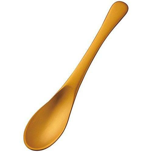 アルミ ティースプーン アルマイト ゴールド加工(1個箱)