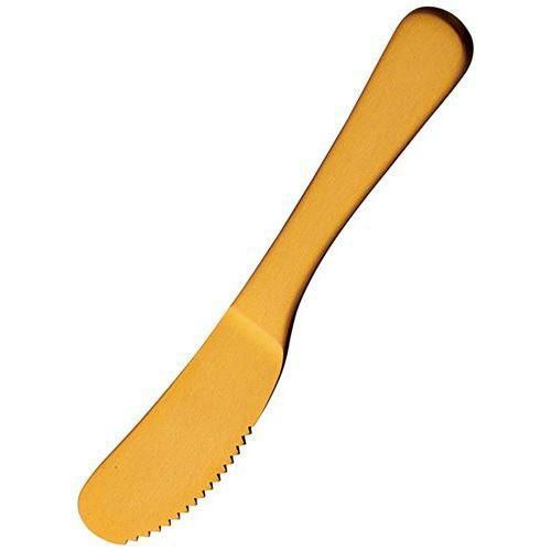 アルミ バターナイフ アルマイト ゴールド加工(1個箱)