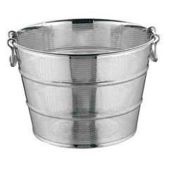 UK 18-8 パンチング平底深型揚ゲザルヨコ補強付 45cm