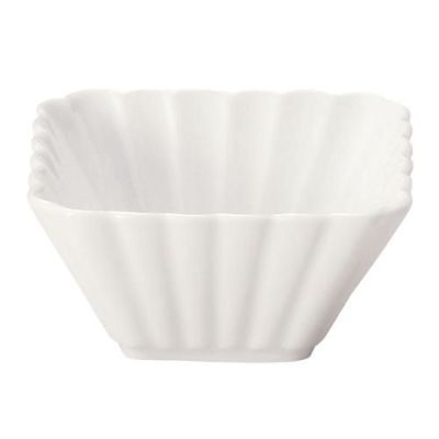 かすみ 白 9cm正角深鉢