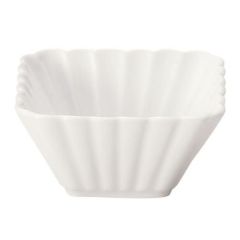 かすみ 白 9cm正角深鉢