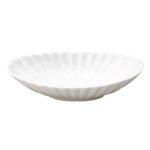 かすみ 白 楕円皿 小