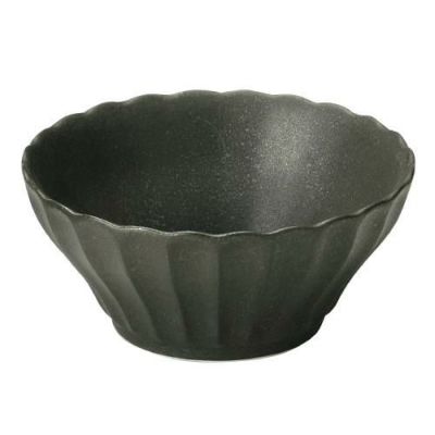 かすみ 黒 10cm浅ボウル