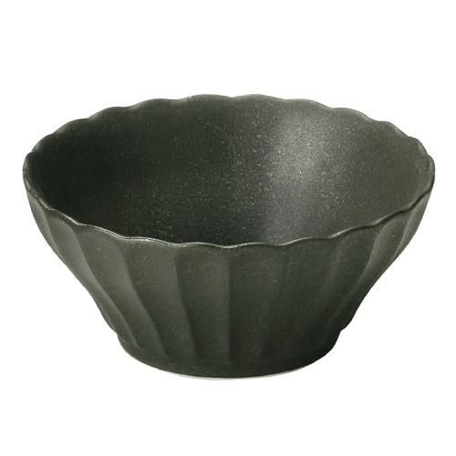 かすみ 黒 10cm浅ボウル