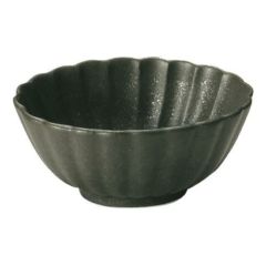 かすみ 黒 7cm楕円小鉢