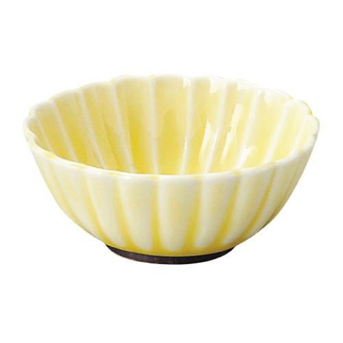 かすみ 黄 7cm楕円小鉢