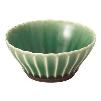 かすみ 緑 10cm浅ボウル