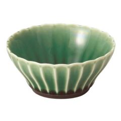 かすみ 緑 10cm浅ボウル