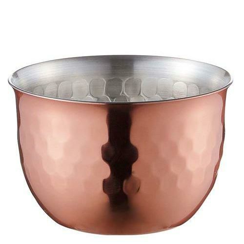 華 ぐいのみ 槌目銅ミラー 90ml No.2433