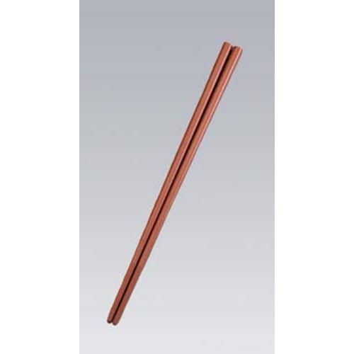 SPSカラー樹脂箸22．6cm 四角(100膳入)すべり止め付こげ茶