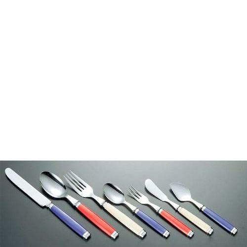 18-8 ルーブル デザートナイフ ノコ刃付 レッド