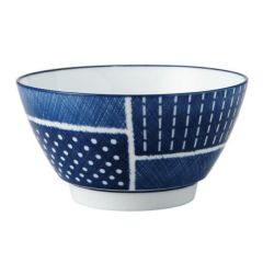 古青藍 藍格子 蕎麦丼