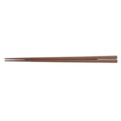 チョコレート 22.5cm四角木目箸