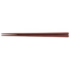エンジ 21cm縦筋目六角箸