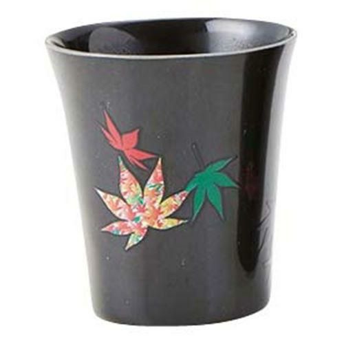 温感黒カップ 紅葉 小 B52－25