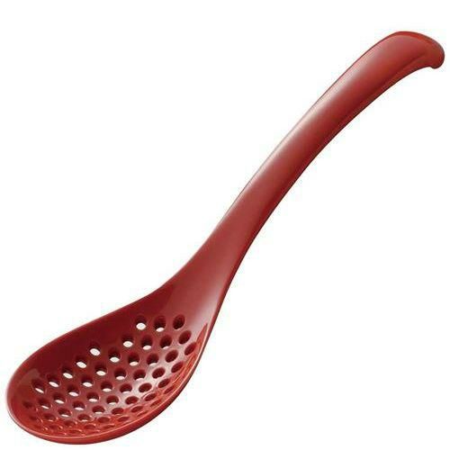 いろいろ使える便利な穴あきレンゲ 大 レッド GM－4104