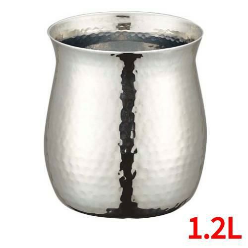 【飲食店定番】UK ステンレス ガラ入れ(ツチ目入り) M 1.2l