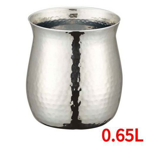 UK ステンレス ガラ入れ(ツチ目入り) S 0.65l