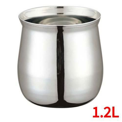 UK ステンレス ガラ入れ(プレーン) M 1.2l