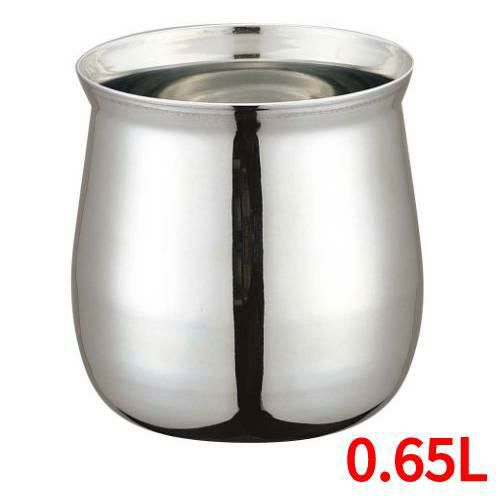 UK ステンレス ガラ入れ（プレーン） S 0.65l 【同梱グループA】