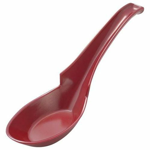 メラミン ラーメンレンゲスプーン 引掛式 エンジ C－74