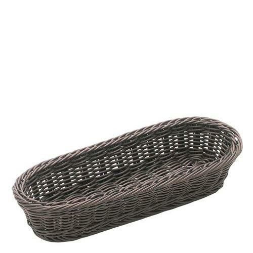 樹脂バスケット 細小判 91-002C こげ茶