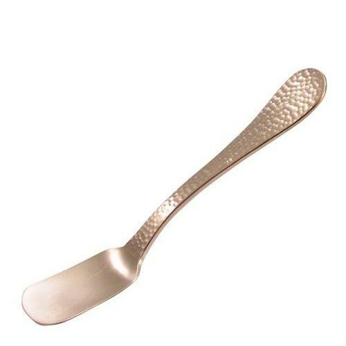 純銅 槌目アイスクリームスプーン ピンクゴールド