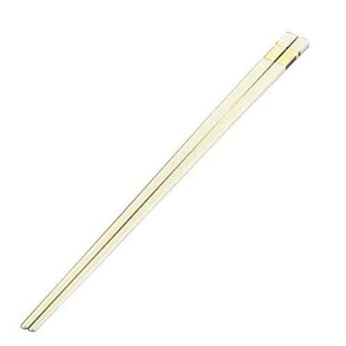 リサイクル箸 金ホットスタンプ 25cm アイボリー