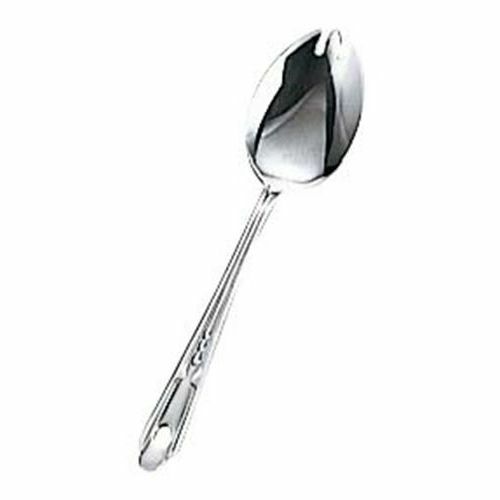 18-0 流線 給食スプーン 穴明