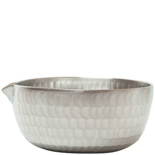 アルミ 槌目 片口やっとこ鍋 4寸 シルバー 92501 φ125×H53